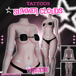 ☁️ Summer Clouds Tatts | Multi-Base Compatible
