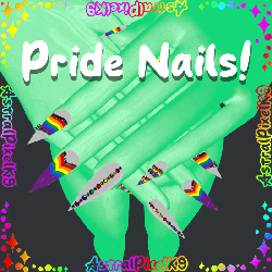 ★ Pride Nails┆GMs Fem┆Medium Poly & Free 🦴