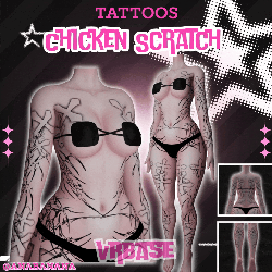 🐔 Chicken Scratch Tatts | Multi-Base Compatible
