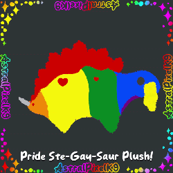 ★ Ste-Gay-Saur Plush┆Low Poly & Free 🦴