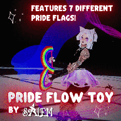 *NITRO FREEBIE* | Pride Flag Flow Toy | 7 Flags, Including: Rainbow, Asexual, Bisexual, Lesbian, Non-Binary, Pansexual, Transgender Pride