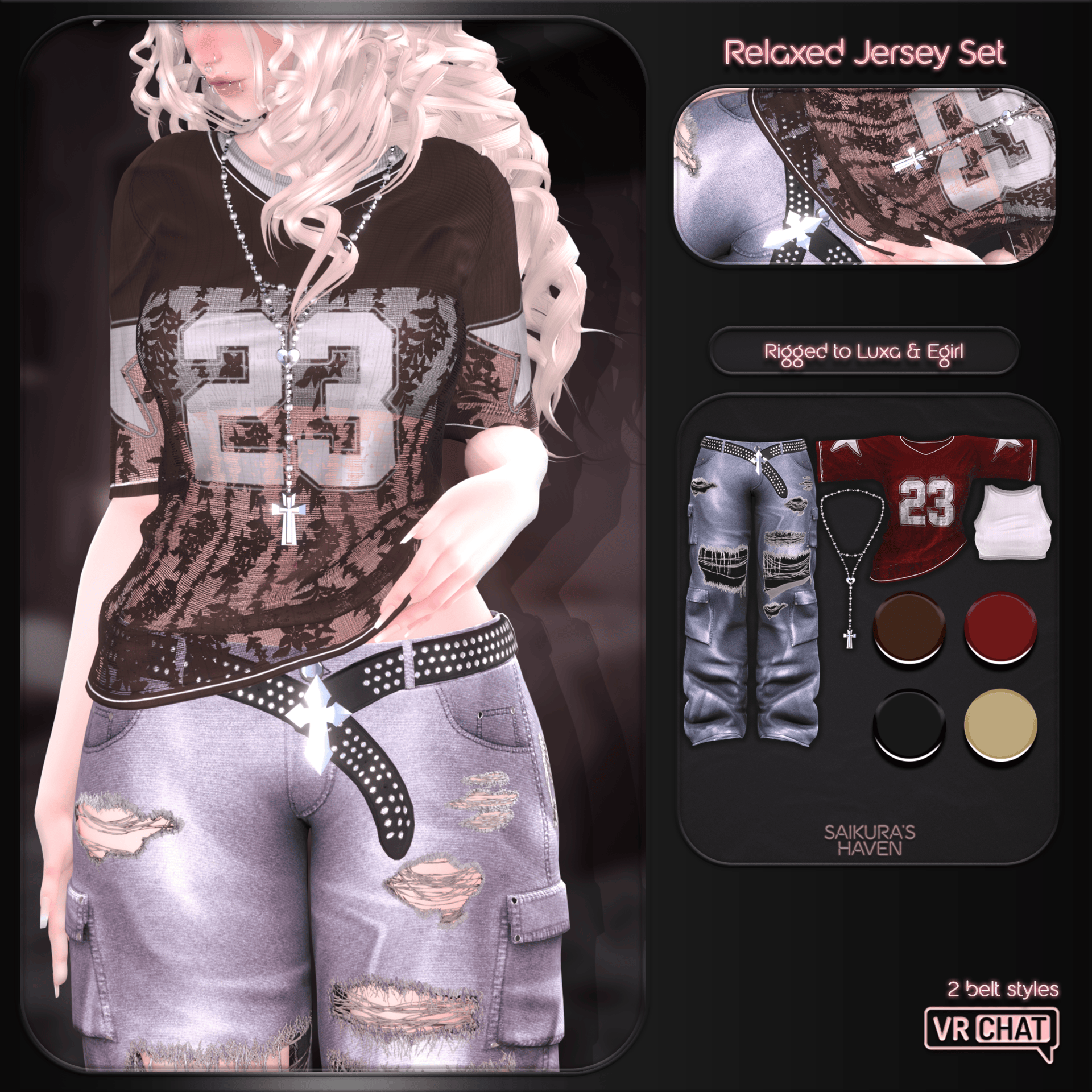 "Relaxed Jersey Set" — Clothing for VRChat