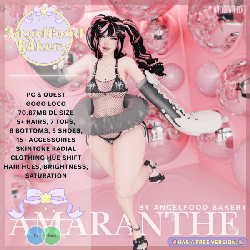 Avatar Amaranthe (PC/Quest/Gogo/SPS) (40+ Toggles) Emo Girl Summer Gloomy Bear