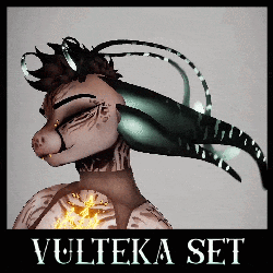 Vulteka Set - VRChat Alien Tail, Ears and Antennae