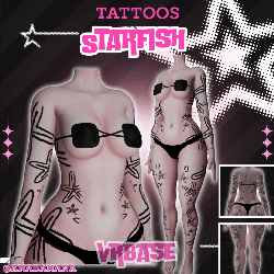 🌊 Starfish Tatts | Multi-Base Compatible