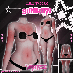🌞 Sunburn Tatts | Multi-Base Compatible