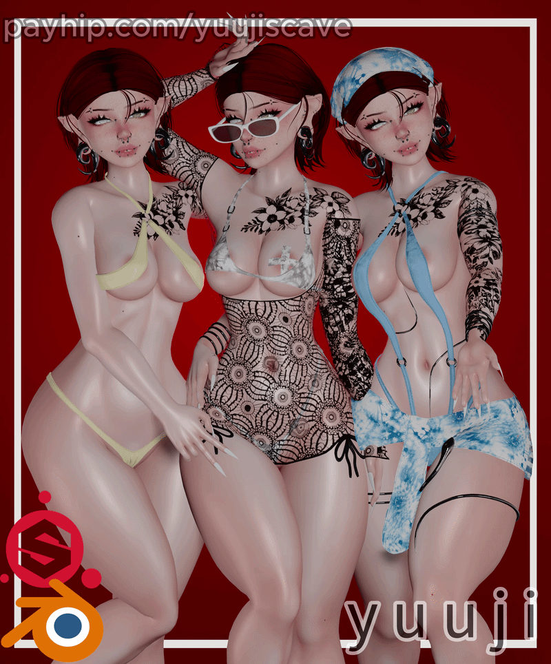 | Hot Girl Summa Bundle | YS 0.38 - Vrchat Asset-