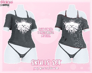 Skulls Set [FIT, RP & E-GIRL BASE]