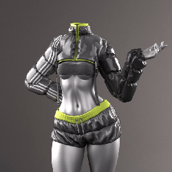 Cropped Puffer Set