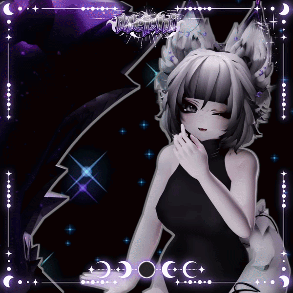 ⏾ Lunar Lynx Ears+ Tail ⏾ VRCFury ⏾