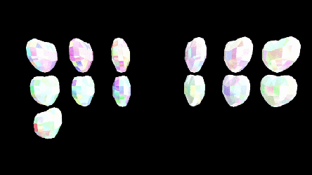 Iridescent Waves MatCap Pack