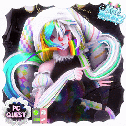 FREE GenderFluid Pride Month Clown.✦ ݁Kayden.✦ ݁Pc+Quest VRCFT Gogoloco Matching Avatars