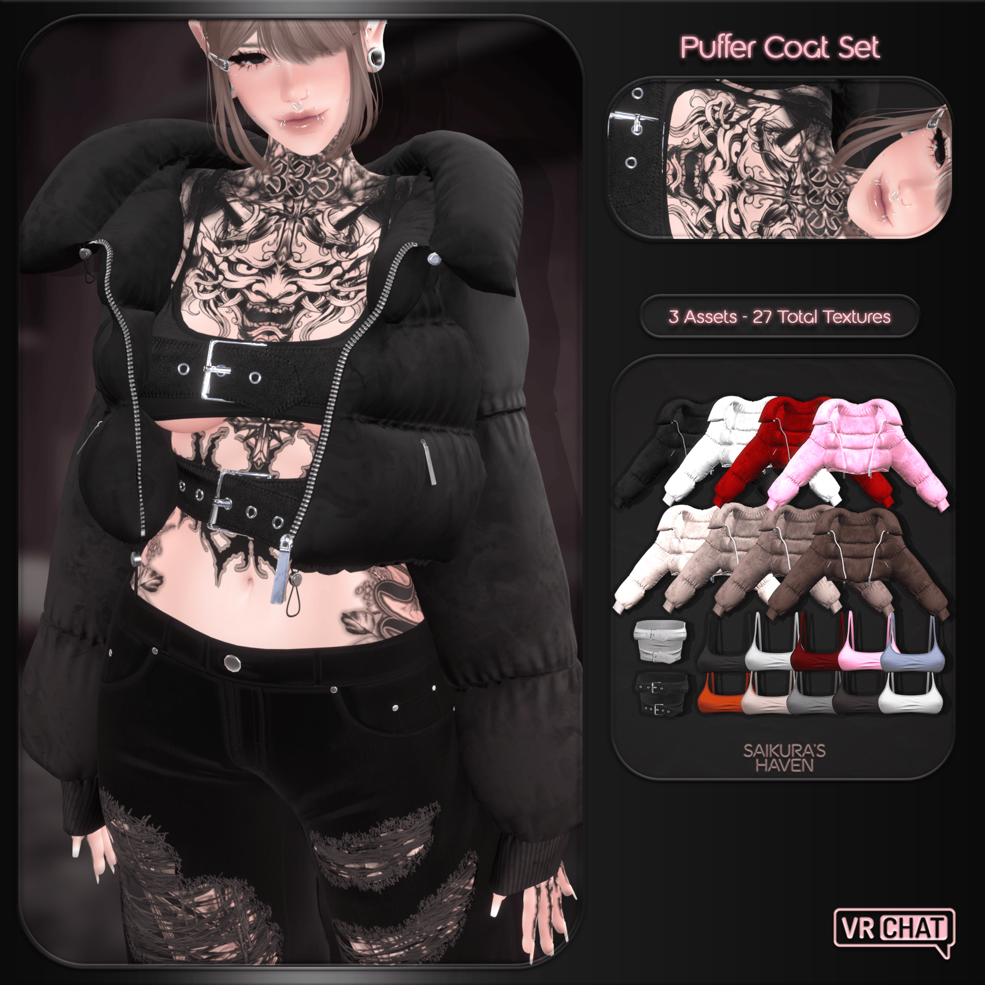"Puffer Coat Set" — Clothing for VRChat