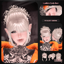 "Luella's Curly Bun" — Hair for VRChat