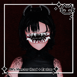 ✦ GM's Monster Head ✦ Erebus ✦ [VRCFT] V1.0 ✦ Teeth Monster Head, Unisex  ★