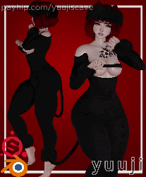 | Fur Catsuit | YS .039 - Vrchat Asset -