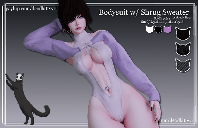 Bodysuit With Shrug Sweater