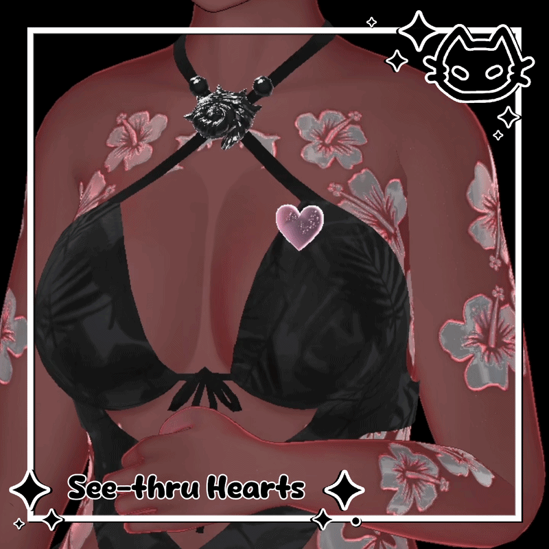 ❤︎⁠ See-Thru Heart Pack ❤︎⁠ Animated Chest heart ❤︎⁠ Angel / Coffin / Kitty / Heart ❤︎⁠