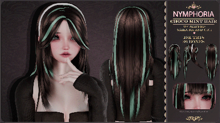 Choco Mint Hair - VRChat Hair