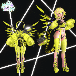 High Voltage | Cyber Racer Set, Animated Wings, Helmet, Cord Tail, Zipper Chaps, Jacket