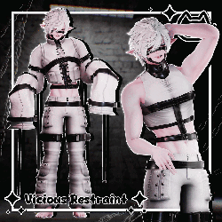 ⛓️ Vicious Restraint ⛓️ Unisex ⛓️ Strappy / Prisoner / Villain Fit ⛓️ GM's Fem Base, VRBase Eboy, Akii V2, LPB SFW