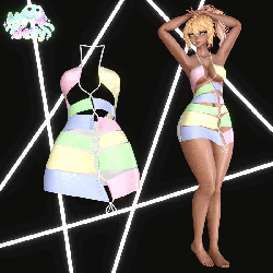 Sugar Splice | Cutout Summer Mini Dress (Nitro Free)
