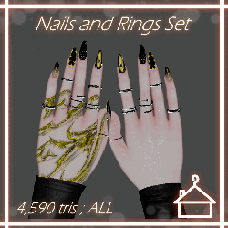 Nails and Rings Set