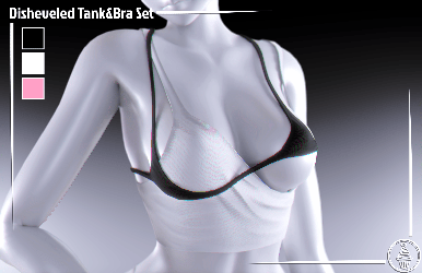 Disheveled Tank&Bra Set (Commercial license)