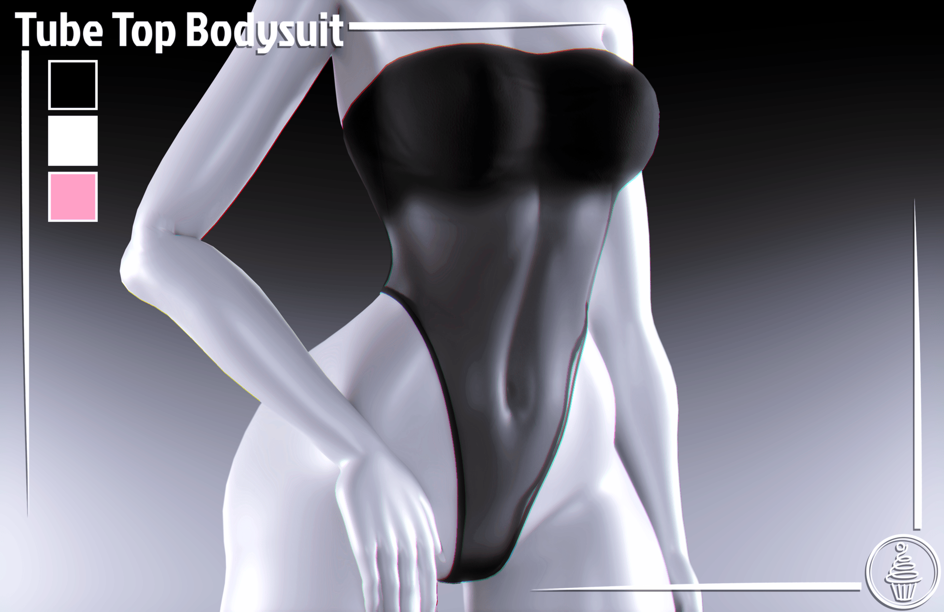 Tube Top Bodysuit (Commercial license)