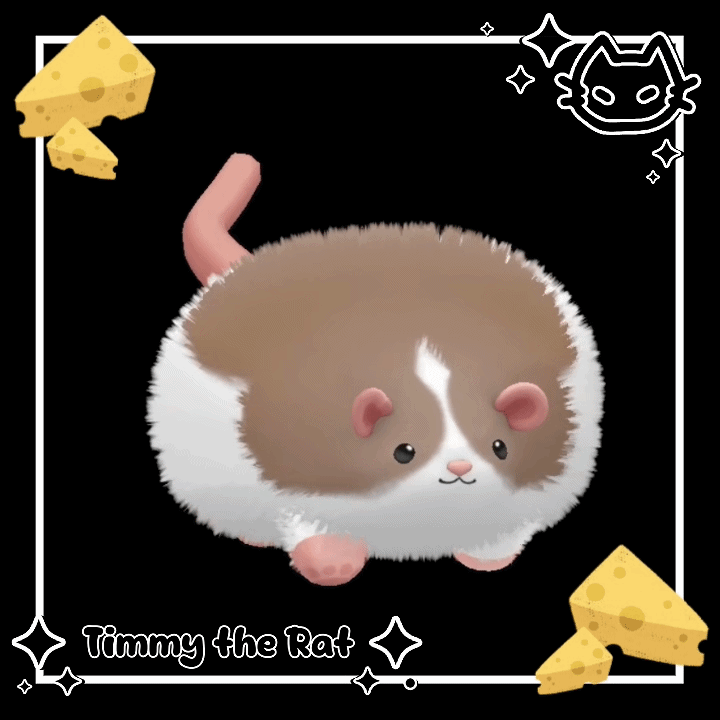 🧀 Timmy the Rat !!! 🧀 Follower, Plush, Animated head pet 🧀  Rat, Mouse 🧀  Rat plush
