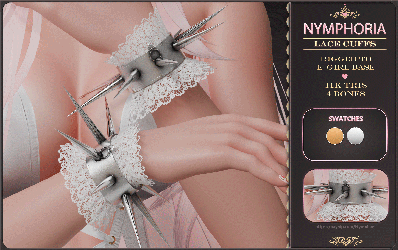 [Nitro Freebie] Lacey Cuffs - VRChat Accessory