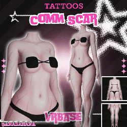 💙 Comm Custom Scars & Wire Tatts | Vrbase