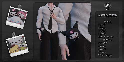 Sanrio Pocket Plushies Formal Outfit Set