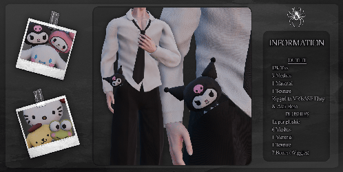 Sanrio Pocket Plushies Formal Outfit Set