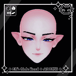 ✦ GM's Male Head ✦ Adonis ✦ [VRCFT] V1.0 ✦ Anime Manwha Head / Pretty boy head