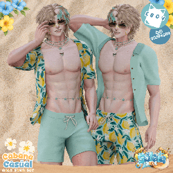 Cabana Casual Swim Set - 40 COLORS - Summer/Tropical - EBoy