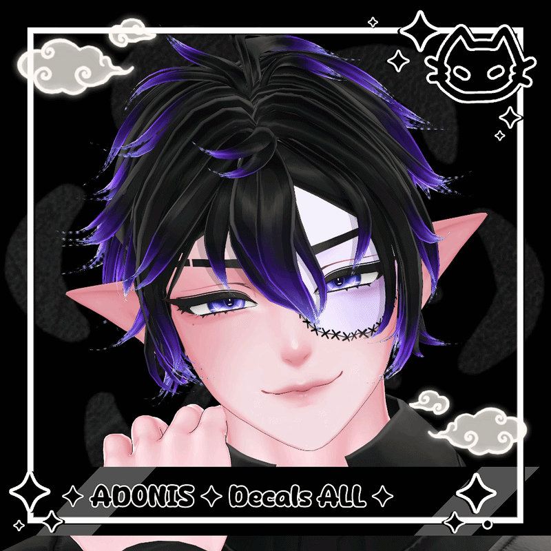 ✦ ADONIS HEAD ✦ DECALS ALL ✦ FREE ✦
