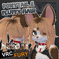 Ponytail & Fluffy Hair Set (Commercial License)