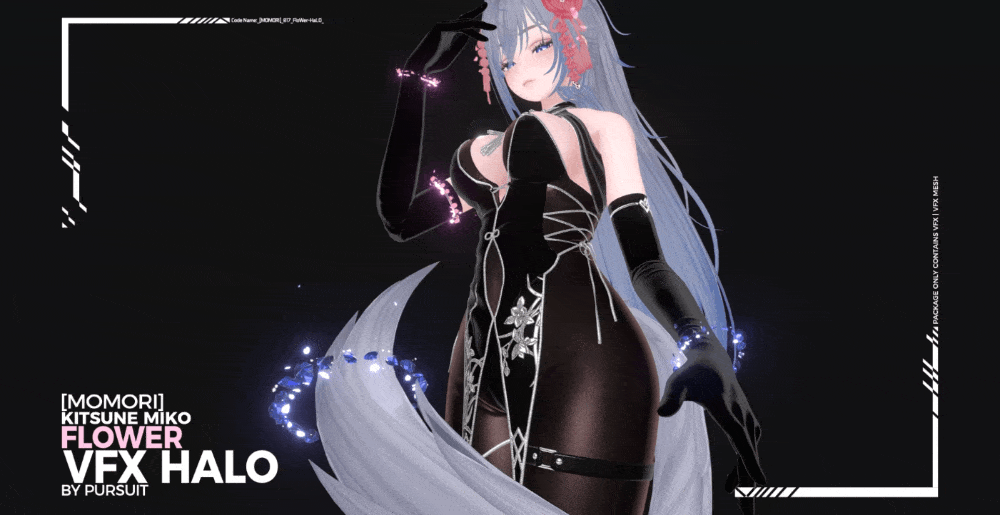 flower halo, flower vfx, petal halo, flower, vrc, vrchat flowers, vrchat