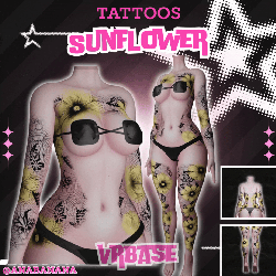 🌻 Sunflower Tatts | Multi-Base Compatible