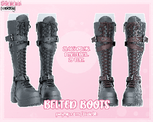 Belted Boots [E-GIRL BASE]