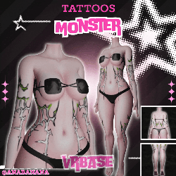 👹 Monster Tatts | Multi-Base Compatible