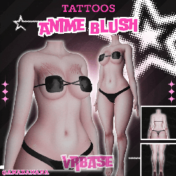 😊 Anime Blush Tatts | Multi-Base Compatible