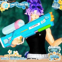 Hydra Mk1 - Koa's Watergun Prop - 22 COLORS - Summer/Tropical - VRCFury Prefab