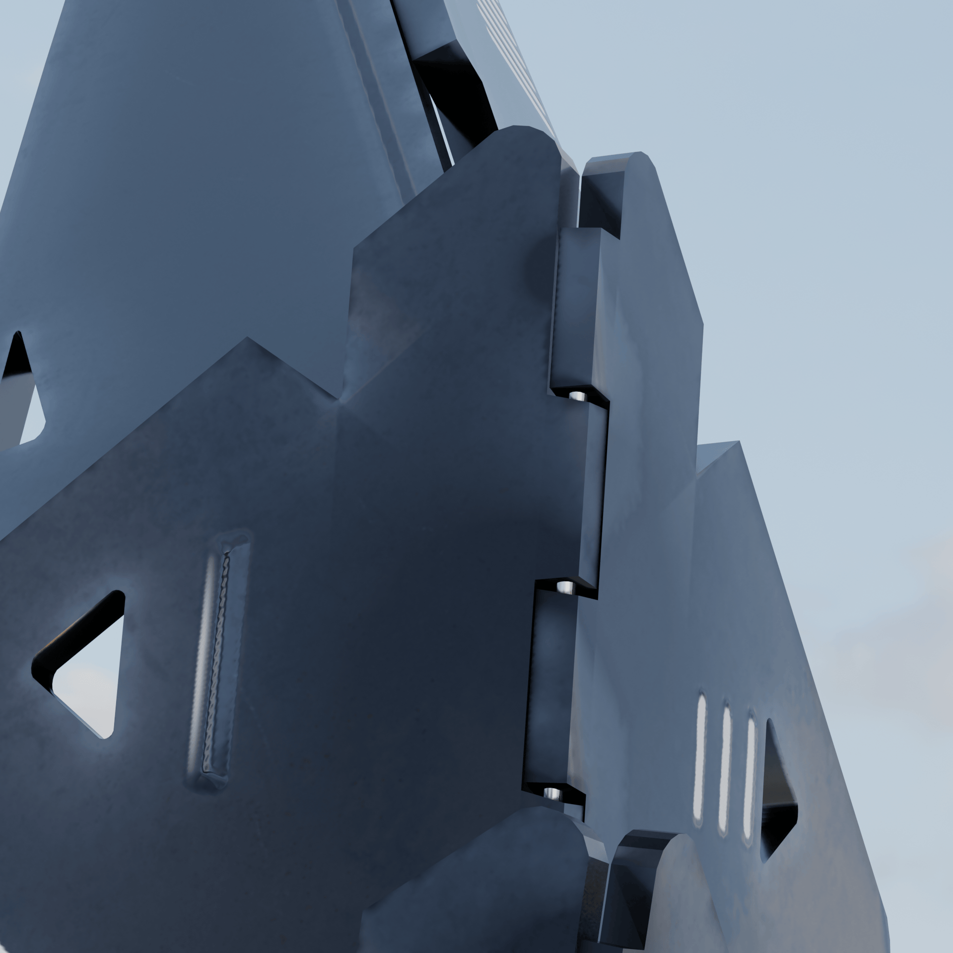 Cyber Horn Kennelworks Asset Tech Vrchat detail render