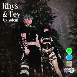 Rhys and Fey | VRChat Avatars | VRCFT, PC, Quest, Couple