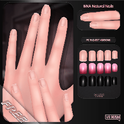 "LUXA Natural Nails" — Nails for VRChat [Free]