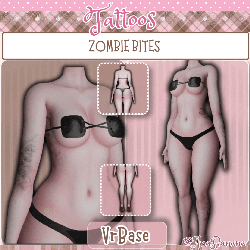 🧟 Zombie Bites Tatts | Multi-Base Compatible