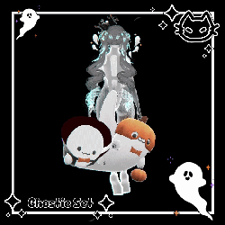 👻🎃 Ghostie Set 🎃👻 Ghost Tail, Halloween headpiece 🎃👻 Spooky hair clips 👻 Halloween hair clips