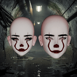 [SERVER FREEBIE] Pennywise and Periwinkle (Akii and Akii Fem Head Texture)